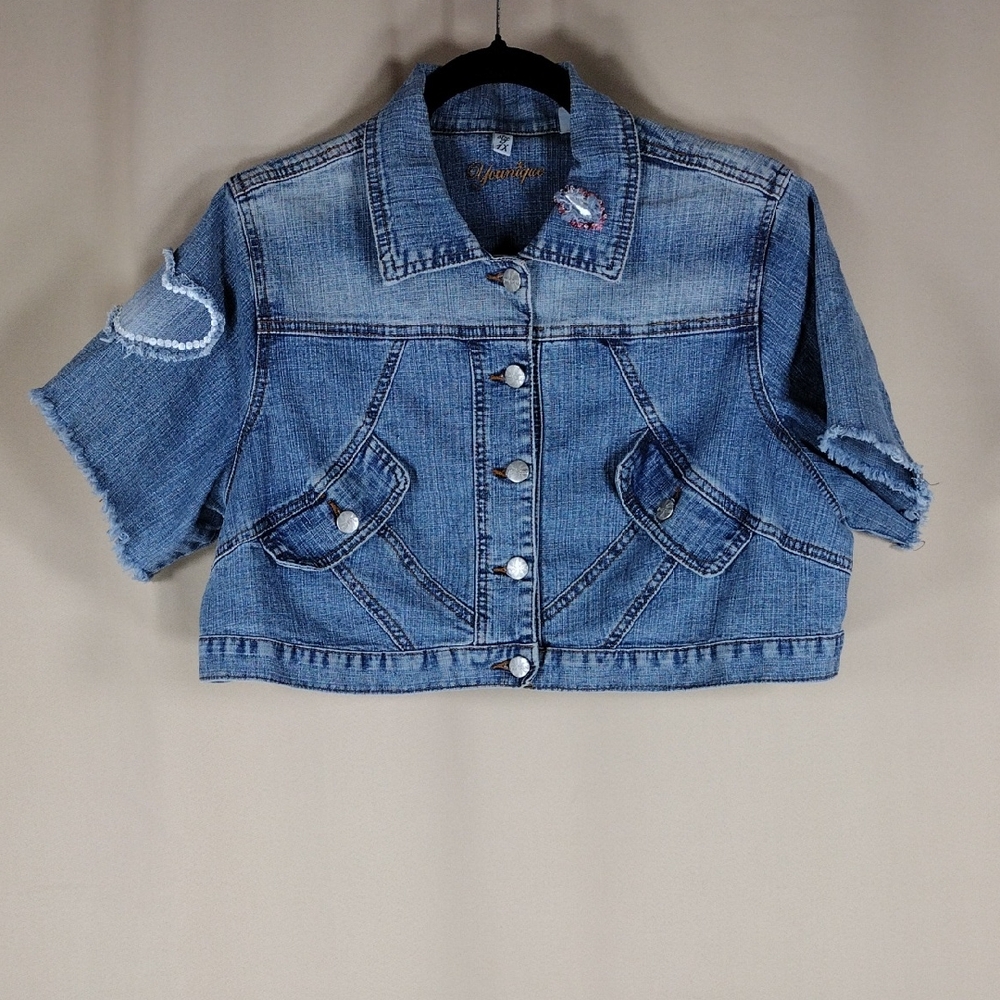 Younique Handmade Dequins Riverdale South Side Serpents Biker Jean Denim Jacket